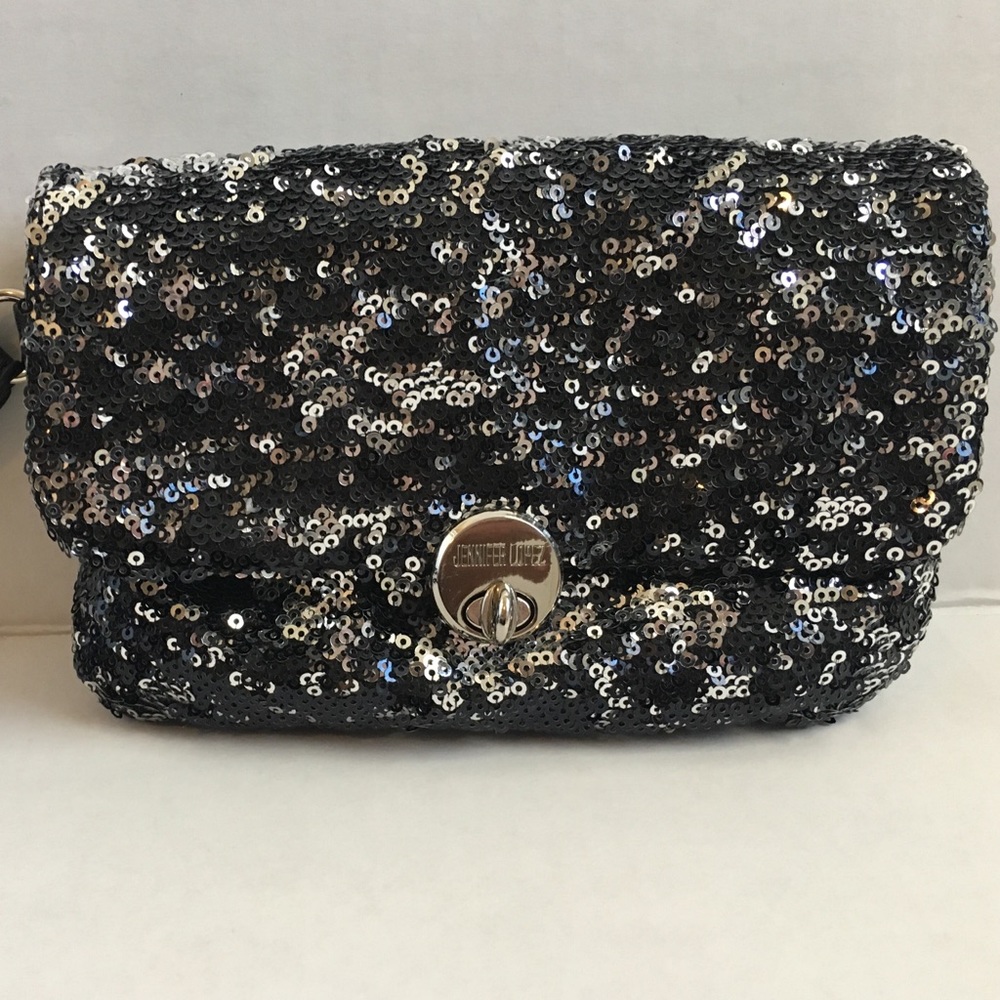 Jennifer Lopez Sequined Wristlet Purse